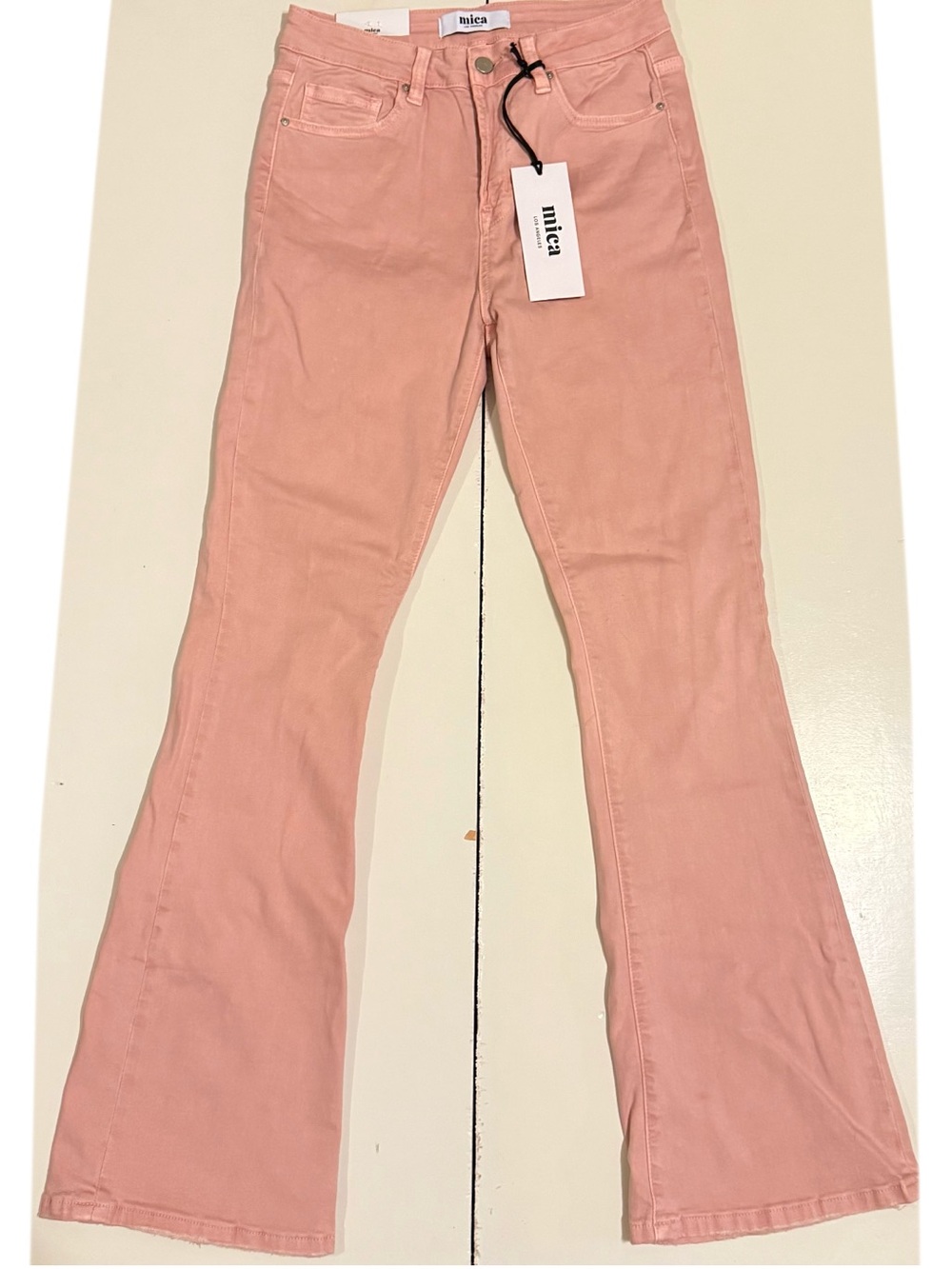 mica Pink Flare Jeans